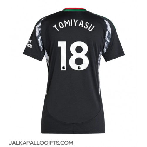 Arsenal Takehiro Tomiyasu #18 Vieraspaita Naiset 2024-25 Lyhythihainen